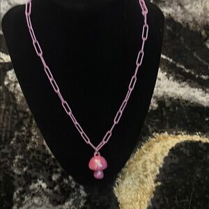 Elegant Pink Pendant Necklace